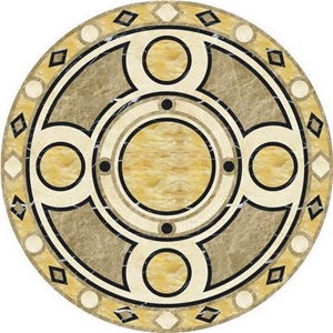 Marble Floor Medallion,Mosaic Honed Waterjet for Floors,Tile Medallions and Border