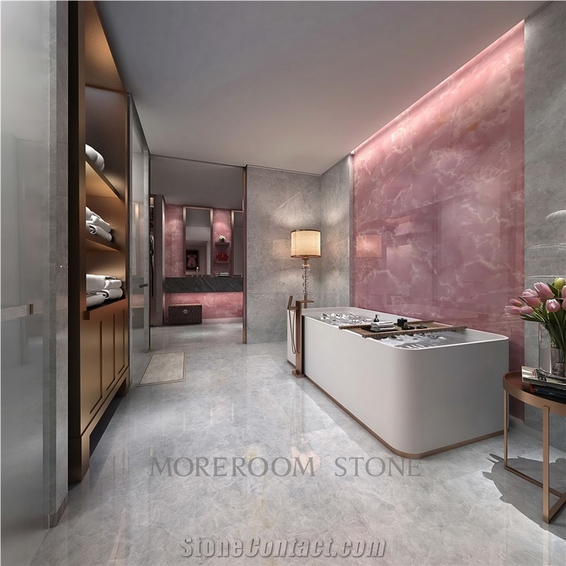 Vitrified Pink Onyx Porcelain Tile for Floor and Wall