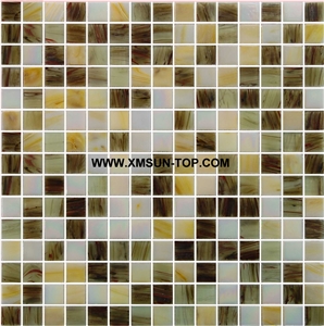 Mixed Color Glass Mosaic/Square Glass Mosaic/Mosaic Pattern/Floor Mosaic/Wall Mosaic/Polished Mosaic/Customized Mosaic Tile