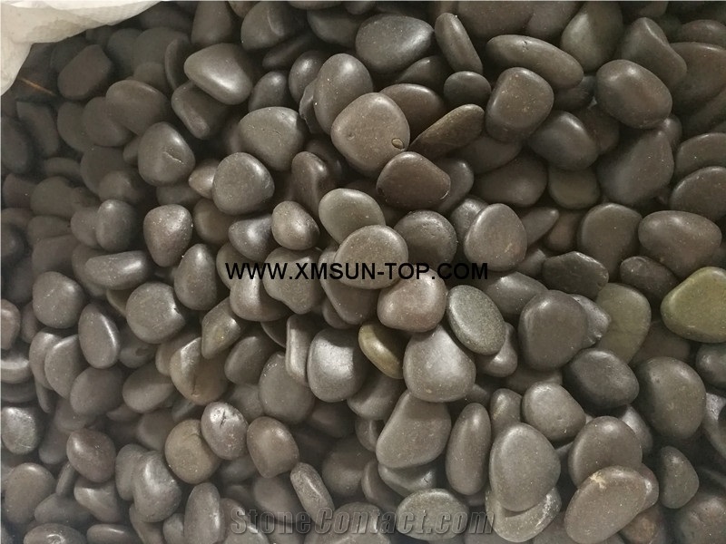 Ordinary Polished Grey Pebble Stone/Grey River Stone/Flat Grey River Pebbles/Mixed Pebble Stone for Landscaping/Pebble Stone for Flooring&Walling