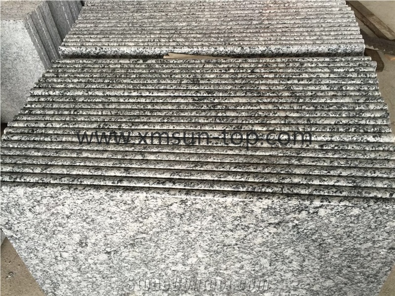 Polished Spray White Granite Granite Step& Stair/Seawave White Granite Stair Riser/Breaking Waves Granite Stair Treads/G 377 Granite Stairs