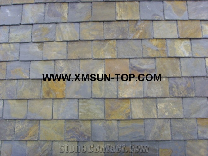 Rusty Slate Roofing Tile Rectangle Shape/China Slate Roofing Tiles with All Chiselled Edge/Slate Roof Tiles/Roof Covering and Coating/Stone Roofing