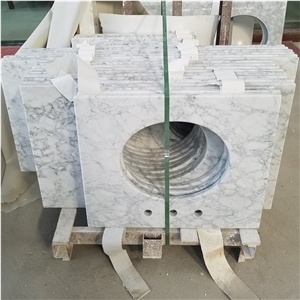 Bianco Carrara Countertop Customized Marble