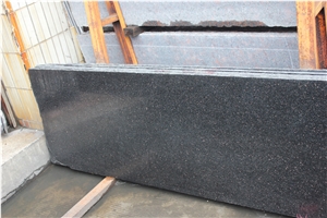 Black Galaxy Thin Granite Slab/India Black Granite