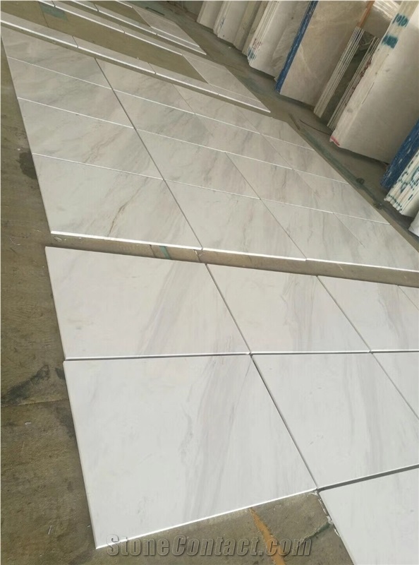 Volakas White Marble Tiles, White Marble Tiles, Marble Wall Covering Tiles, Marble Floor Covering Tiles, White Big Slabs