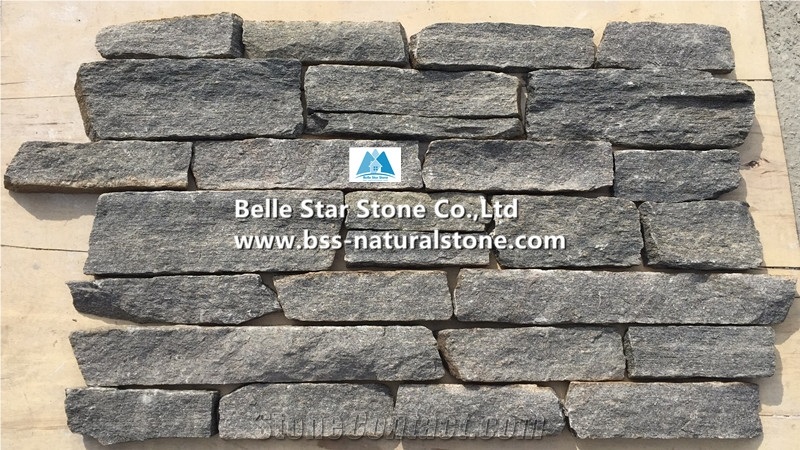 Charcoal Grey Quartzite Field Stone,Quartzite Loose Ledge Stone,Quartzite Thin Stone Veneer,Natural Quartzite Wall Stone,Quartzite L Corner Stone