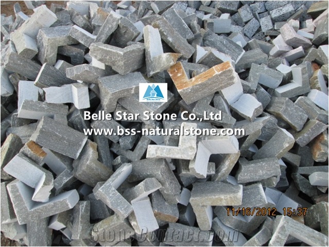 Grey Slate Field Stone,Riven Slate Loose Stone,Natural Slate Thin Stone Veneer,Grey Slate Ledge Stone,Slate Corner Stone,Slate Wall Cladding