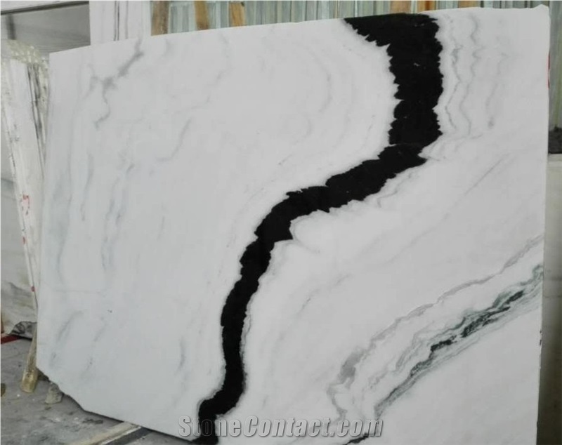 China Panda White Marble with Grey Vein Tiles & Slabs, Marble Wall Covering Tiles, Marble Floor Covering Tiles