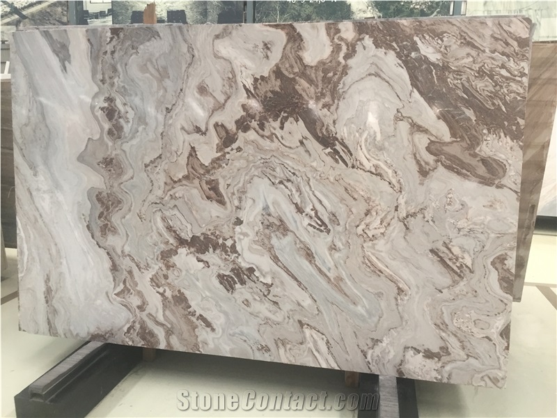 Italy Palissandro Marble Slabs & Bookmatched Floor & Wall Tile, Italy Grey Marble