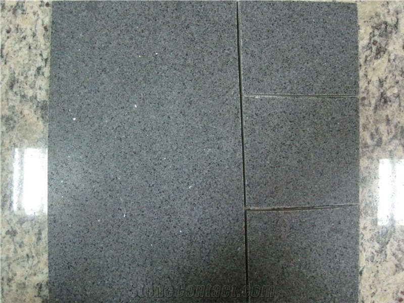 Dark Grey Granite Sesame Grey Granite G654 Honed Floor Tile Wall Stone Outdoor Paver Bullnose Coping Tile