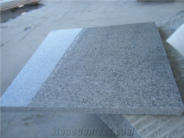 Light Grey Granite Zima White G603 Honed Floor Tile Wall Stone Outdoor Paver Bullnose Coping Tile