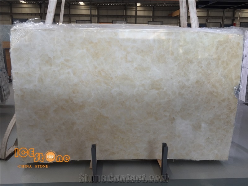 Beige Color/Hetian Yellow Onyx/Polished Slabs/Tiles/Cut to Size/Backlit/Transparency/Wall Cladding/Floor Covering/Chinese Natural Stone Products