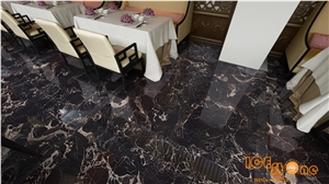 China Black Portoro Marble Slabs Tiles/ Nero Portoro Marble/Portoro Extra Scuro/Nero Portoro Vena Larga Marble/Floor Covering/Building Natural Stone
