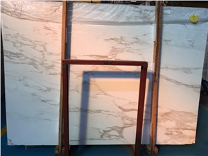 Chinese Calacatta White Easten White Marble China Premium White Marble Slabs for Floor Covering Countertop