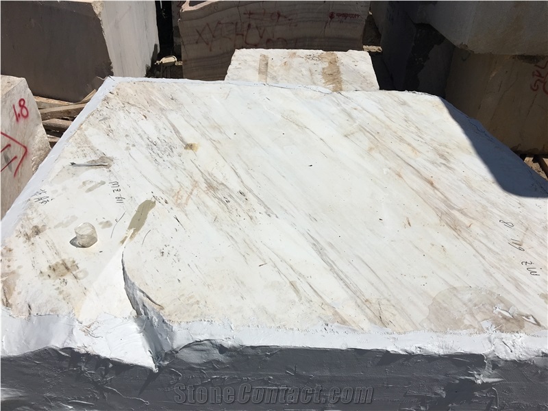 Chinese Calacatta/White Marble Blocks/Available/New Quarrywhite Color with Grey Vein