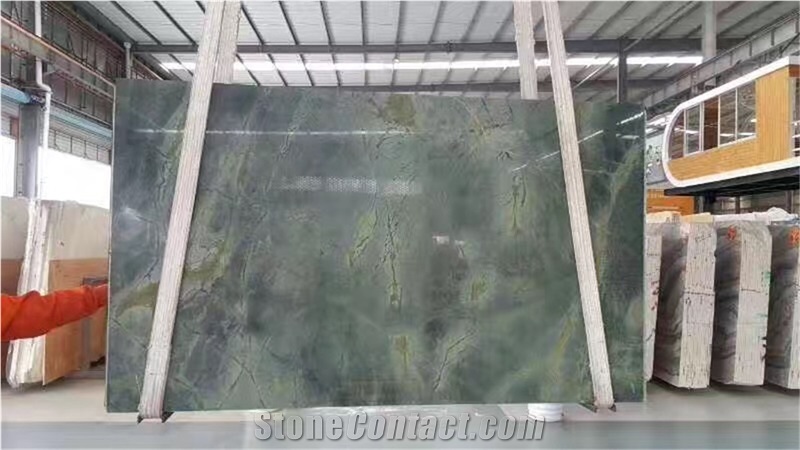 Chinese Green Marble Tiles & Slabs, Wall & Floor Covering, Polished & Honed Marble Slab, Nice Pattern for Tops, Project
