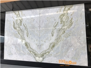 Chinese Moon River Bookmatch Marble/Natural Marble Decoration Slab and Tiles/ Tiles and Tv Background Bookmatch Slabs