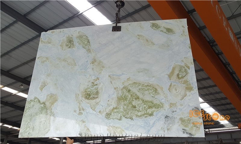 Chinese Moon River Bookmatch Marble/Natural Marble Decoration Slab and Tiles/ Tiles and Tv Background Bookmatch Slabs