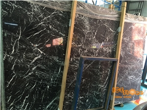 Chinese Withe & Black Marble, Black Snow Marble Slab, Black Ice Flower Marble Tiles for Flooring, Kitchen Countertop, Bathroom Vanity Top