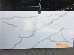 Factory Price Crystallized Marble Slabs, Artifical White Marble, Artifical Stone Slabs & Tiles, White Slabs for Countertop, Cut to Size for Project