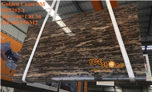 Golden Coast/Chinese Gold Marble Slabs and Tiles/New Polished Marble/China Stone/Goladen Marble Wall Covering/Uniform Marble Floor Covering