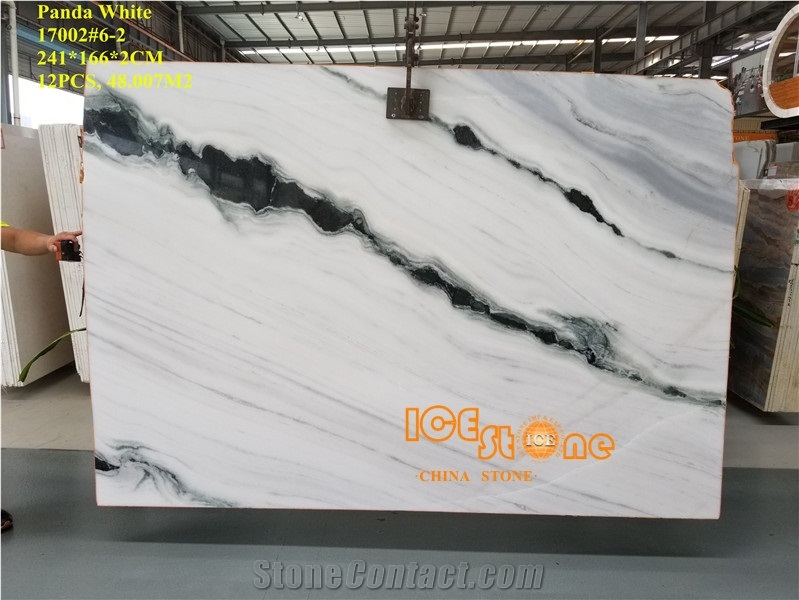 Good Price China Polished Panda White Natural Marble Tiles Slabs