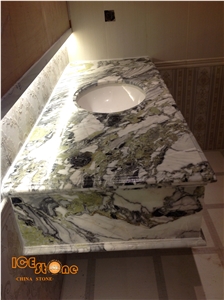 Ice Connect Marble/White Beauty/Chinese Green /Ice Green/Marble Tiles/White and Green/Cut to Size/Cold Jade Marble Pattern/Beautiful Marble