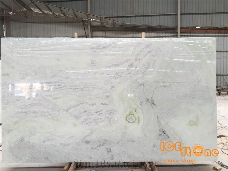 Light Jade/Marble Slabs/Tiles/Cut to Size/Green Grey Color/Chinese Material/New Quarry/Transparency/Backlit