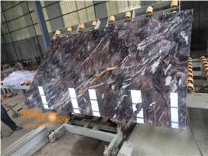 Louis Red/Venice Black/Purple Color/Bookmatch/Slabs/Tiles/Cut to Size/Bookmatch/Pokished Surface/2cm Thickness