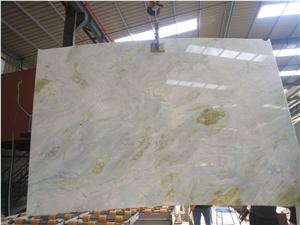Moon River Blue Green Marble Slabs Light Blue Marble Tiles for Wall Covering Countertop
