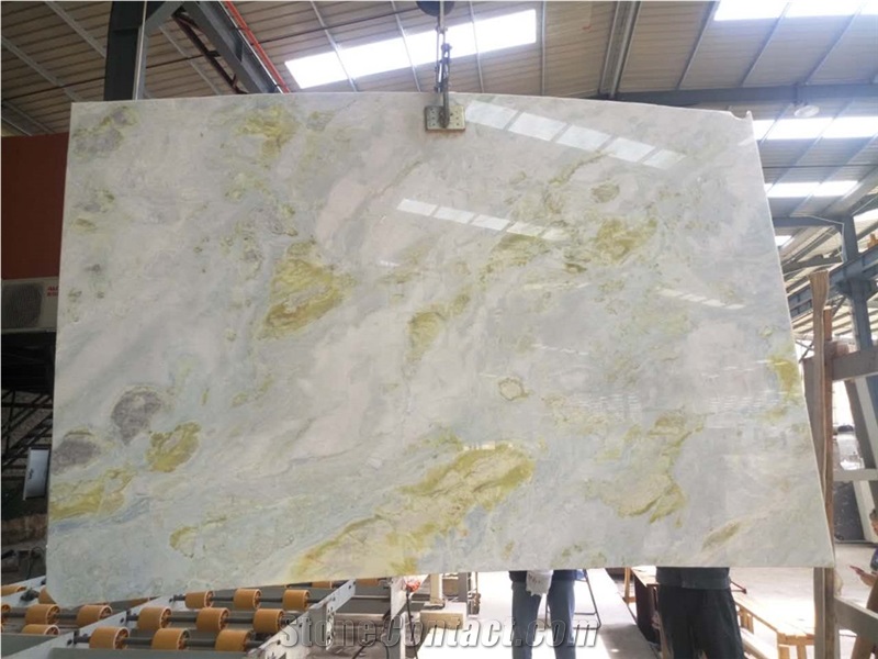 Moon River Blue Green Marble Slabs Light Blue Marble Tiles for Wall Covering Floor Covering