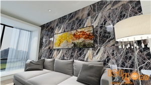 New Stone Black Jungle Marble Slabs/China Multicolor Slabs/Wall Covering Building Tiles/Floor Covering Natural Building Stone/Emperador Pattern Panels