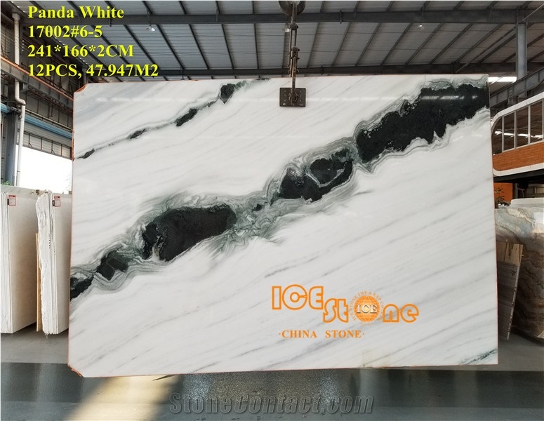 Panda White/White and Black Marble/Chinese Marble Slabs and Tiles/New Polished Marble /Modern Indoor Designs /Marble Wall Covering Tiles