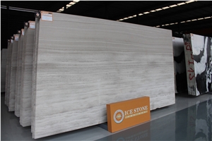 Polished Natural Stone China Yellow Beige Marble, White Wood Marble Tiles & Slabs, Wall Cladding Covering, Landscaping Decoration Building Project