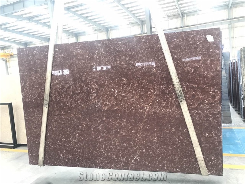 Red Marble China Rosso Amber Polished Slab&Tile Building Material Floor Wall Covering Project Chinese Rosa Decoration Landscape Chinese Factory