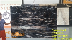 Venice Gold/Color Painting/Chinese Marble Slabs and Tiles/Black Marble Wall Covering Tiles