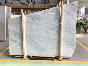 Bianco Carrara Slabs 1.8cm Italian White Marble Slabs Competitive Price White Carrara Slabs
