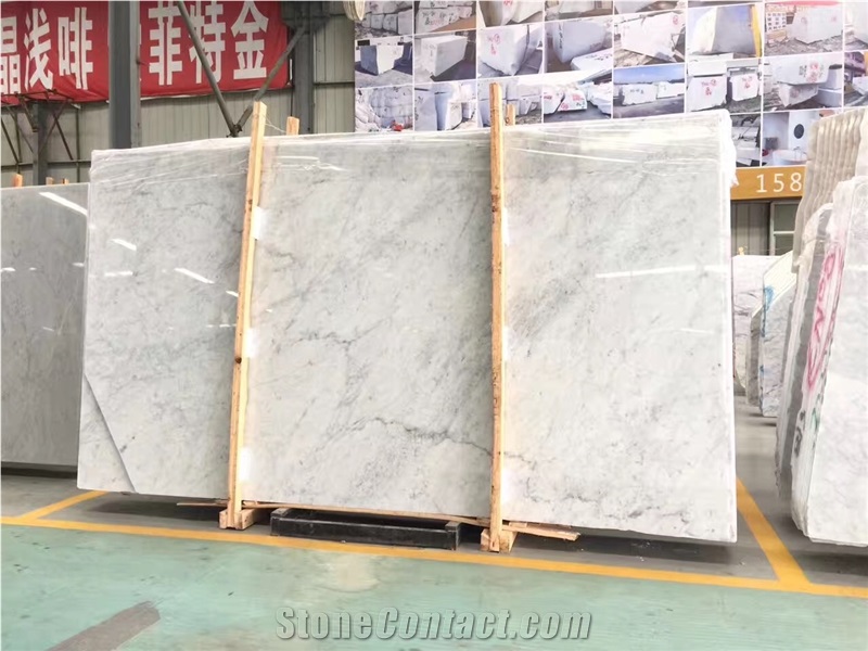 Sold#Bianco Carrara Slabs Italian White Marble Slabs Big Size Slabs