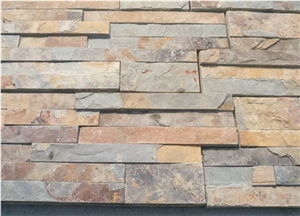 Back Concrete Culture Stone Wall Panels,Wall Cladding,Rusty Yellow Wall Cladding