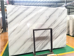 China Guangxi White Carrara White Marble Polished Slabs Tiles