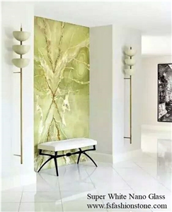 White Nano Crystallized Glass Walling & Flooring Tiles/ Artificial White Marble Slab&Tile/Man-Made Interior Tiles