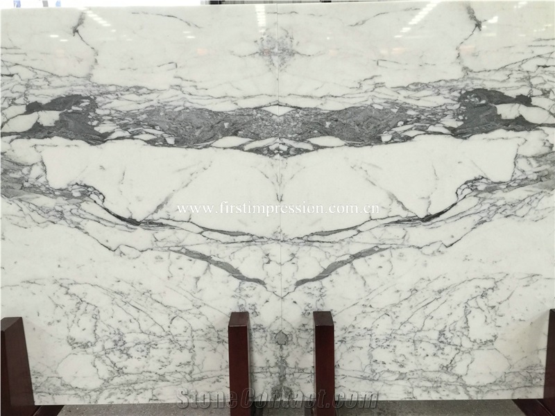 High Quality Statuario White Marble/ Book Matched Statuario Venato Marble Slabs/ Italy White Marble Slabs for Countertops/ Wall Tiles/ Flooring Tiles