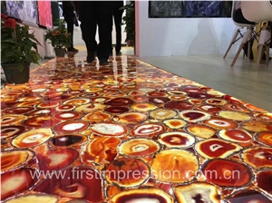 Red Agate Slab & Tiles /High Quality Agate Slab /Red Semi Precious Stone Panels Backlit/ Red Agate Gemstone Slabs/Red Agate Semi Precious Tiles
