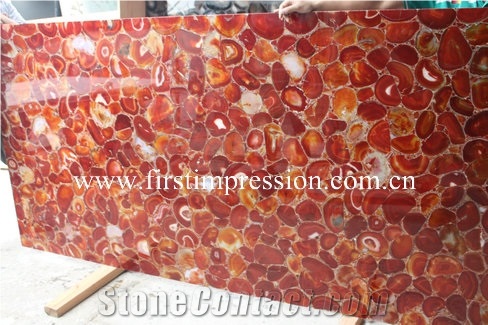 Red Agate Slabs /Red Agate Wall Tiles and Pannels Backlit / Red Agate Tiles /Red Agate Countertop/Semiprecious Stone Tiles / Gemstone Tiles Stone