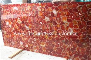 Red Agate Tiles /Red Agate Wall Tiles and Pannels Backlit / Red Agate Slab /Red Agate Countertop/Semiprecious Stone Tiles / Gemstone Tiles Stone