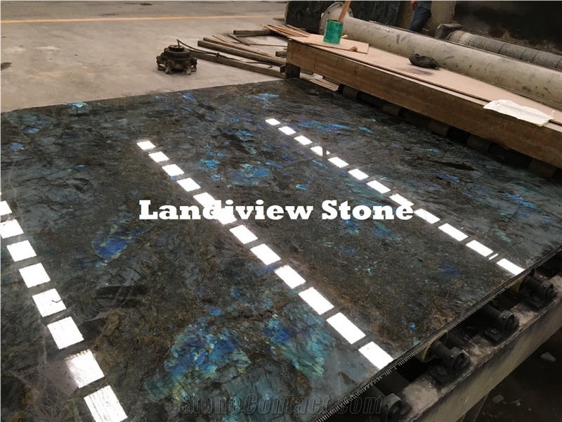 Lemurian Blue Granite, Labradorite Blue Granite Slabs and Tiles