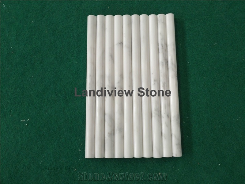 Oriental White Marble Pencil Rail