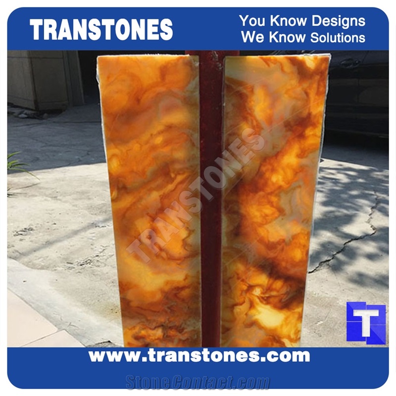 Acrylic Onyx Sheets Manufactured Stones Man Made Artificial Stone Countertop