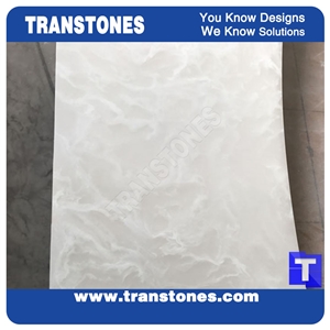 Crystallized Onyx Stone Alabaster Sheet White Marble Wall Stone Decoration