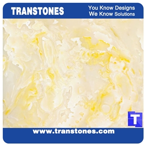 Crystallized Onyx Stone Panel Artificial Onyx Custom Design Reception Counters
